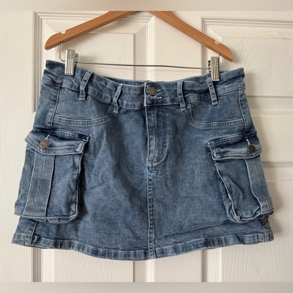 Elleven Dresses & Skirts - Denim Cargo Women Skirt